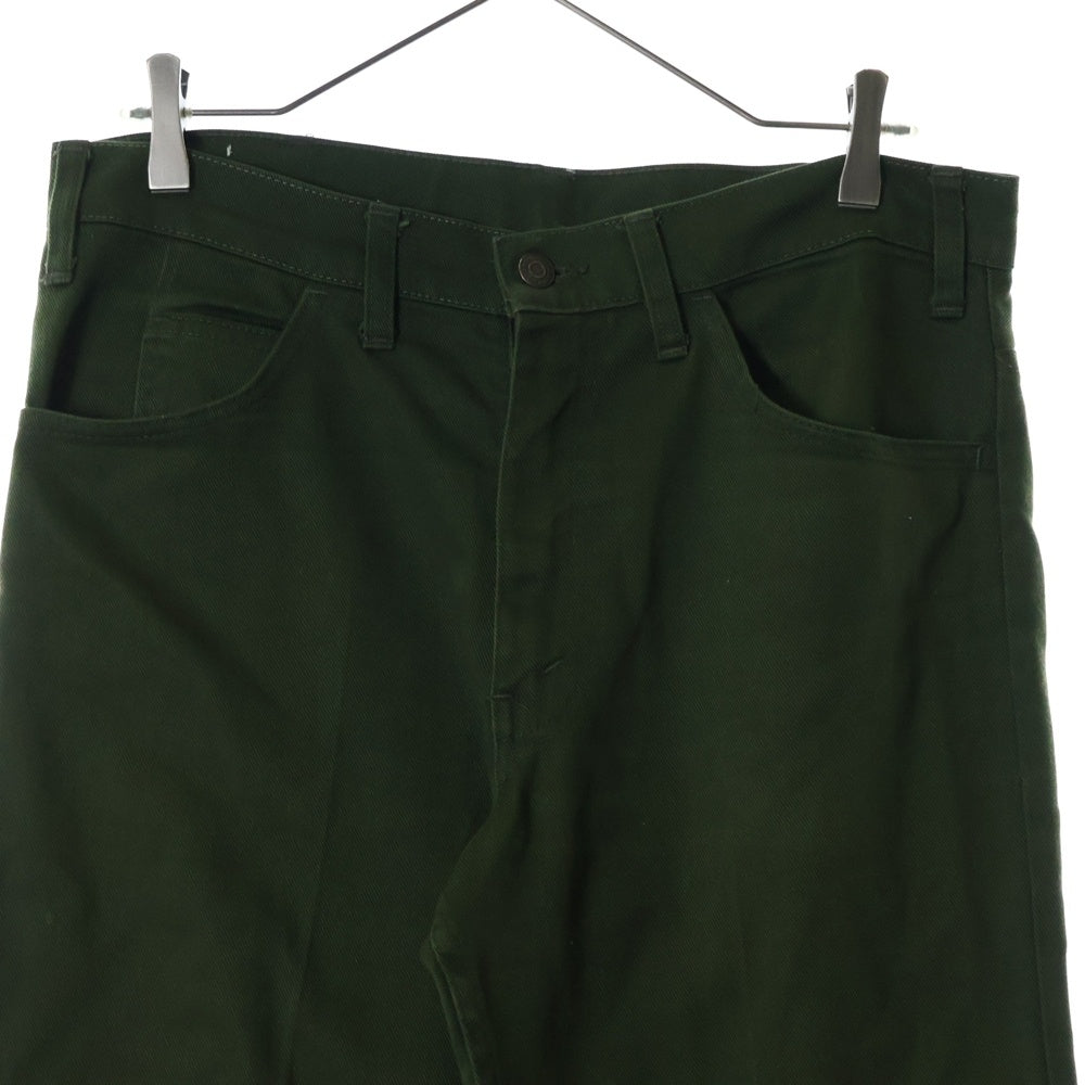 Levi's(リーバイス) 70s VINTAGE STA PREST ステイプレスト ボタン裏刻印6 ビッグE ジップフライ フレア パンツ グリーン