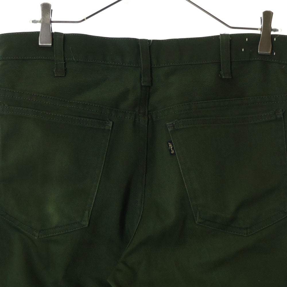 Levi's(リーバイス) 70s VINTAGE STA PREST ステイプレスト ボタン裏刻印6 ビッグE ジップフライ フレア パンツ グリーン