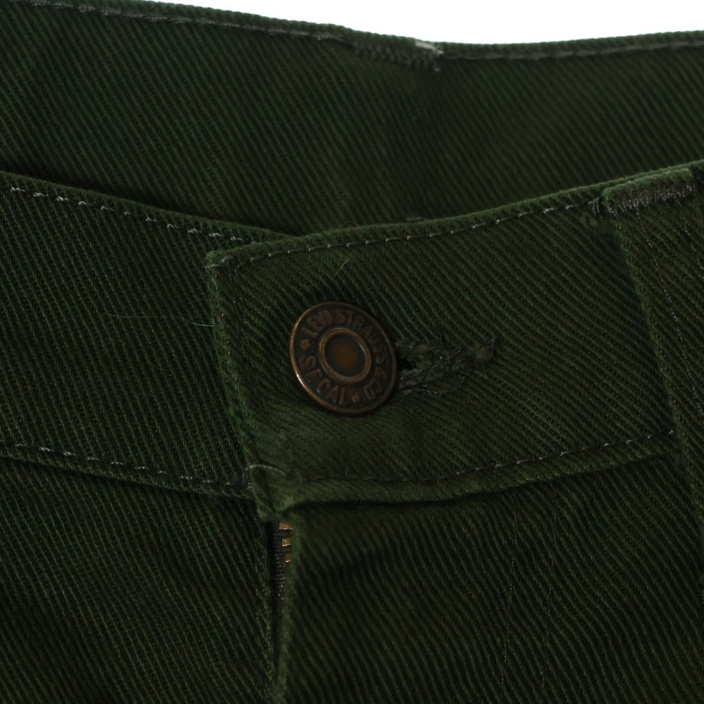 Levi's(リーバイス) 70s VINTAGE STA PREST ステイプレスト ボタン裏刻印6 ビッグE ジップフライ フレア パンツ グリーン