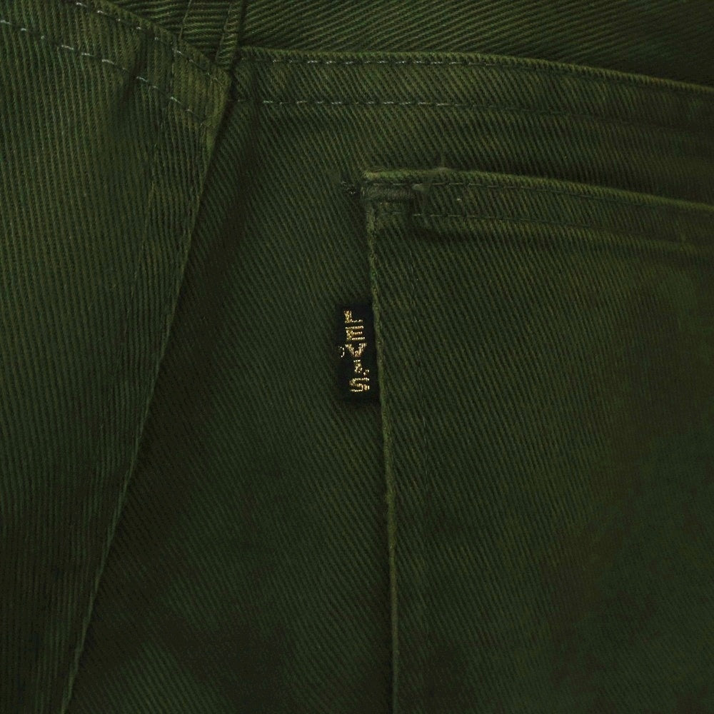 Levi's(リーバイス) 70s VINTAGE STA PREST ステイプレスト ボタン裏刻印6 ビッグE ジップフライ フレア パンツ グリーン