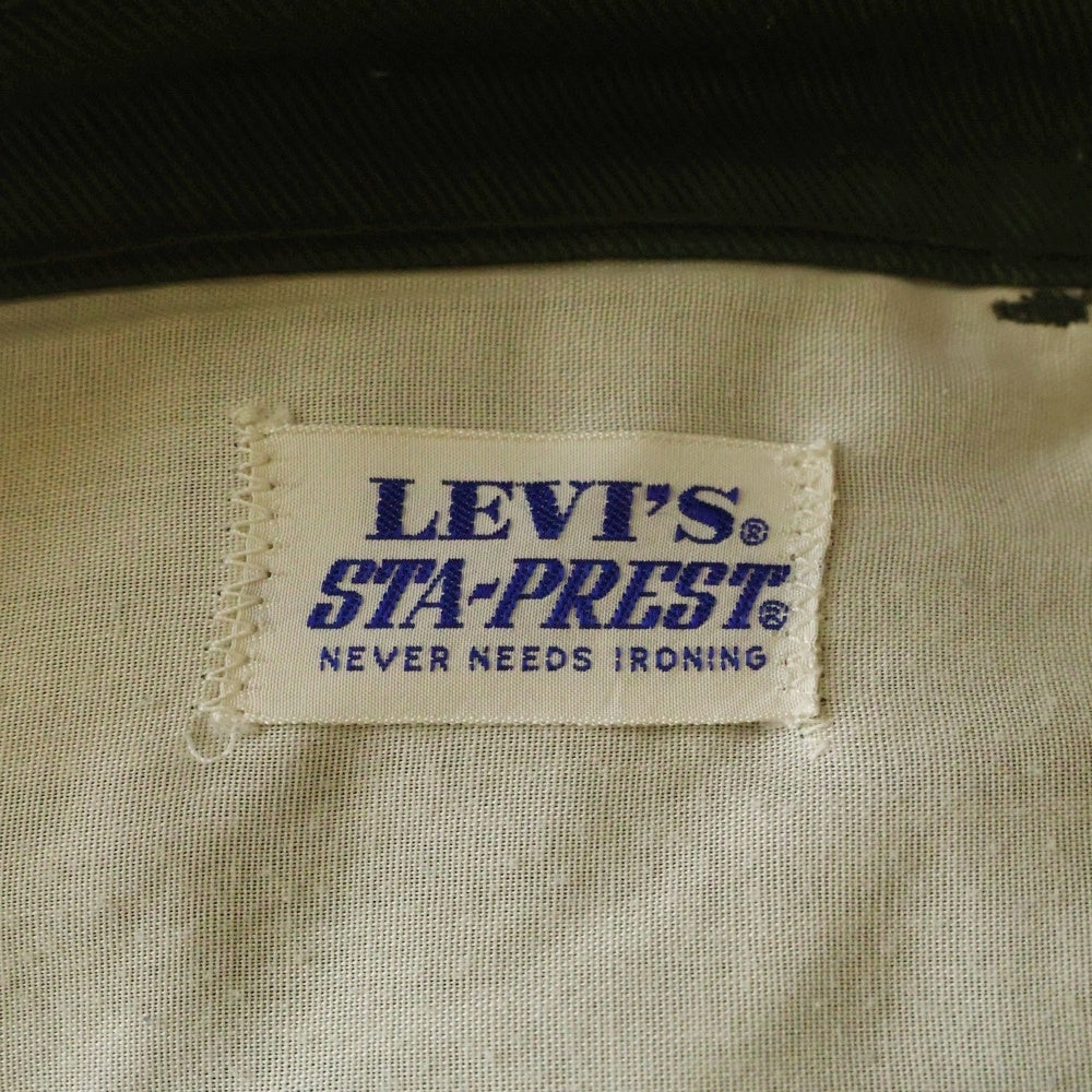 Levi's(リーバイス) 70s VINTAGE STA PREST ステイプレスト ボタン裏刻印6 ビッグE ジップフライ フレア パンツ グリーン