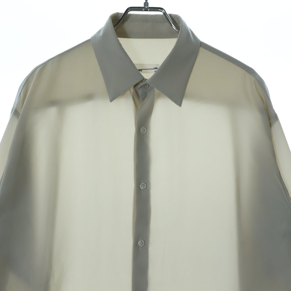 LAD MUSICIAN(ラッドミュージシャン) 23SS STANDARD SHIRT スタンダード ロングスリーブ ポリエステル 長袖 シャツ アイボリー 2123-105