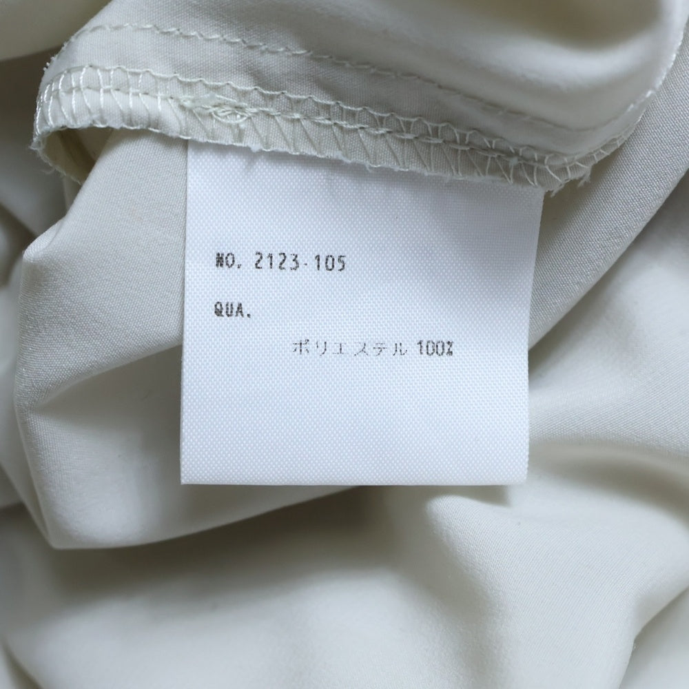 LAD MUSICIAN(ラッドミュージシャン) 23SS STANDARD SHIRT スタンダード ロングスリーブ ポリエステル 長袖 シャツ アイボリー 2123-105