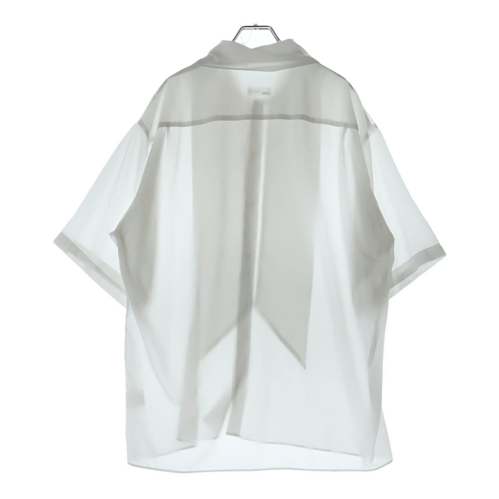 LAD MUSICIAN(ラッドミュージシャン) 22SS SHORT SLEEVE BOW COLLOR SHIRT ポリエステル ボウタイ ショート スリーブ シャツ ホワイト 2322-107