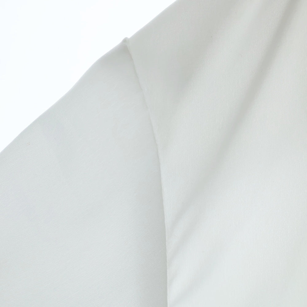 LAD MUSICIAN(ラッドミュージシャン) 22SS SHORT SLEEVE BOW COLLOR SHIRT ポリエステル ボウタイ ショート スリーブ シャツ ホワイト 2322-107