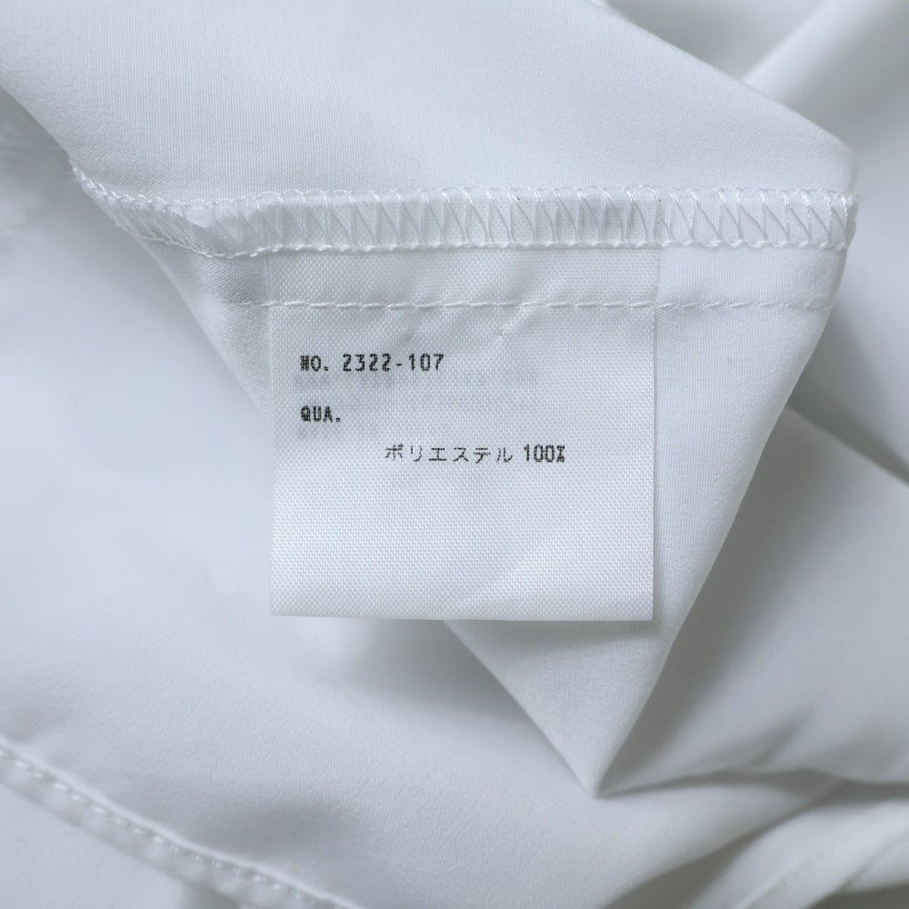 LAD MUSICIAN(ラッドミュージシャン) 22SS SHORT SLEEVE BOW COLLOR SHIRT ポリエステル ボウタイ ショート スリーブ シャツ ホワイト 2322-107