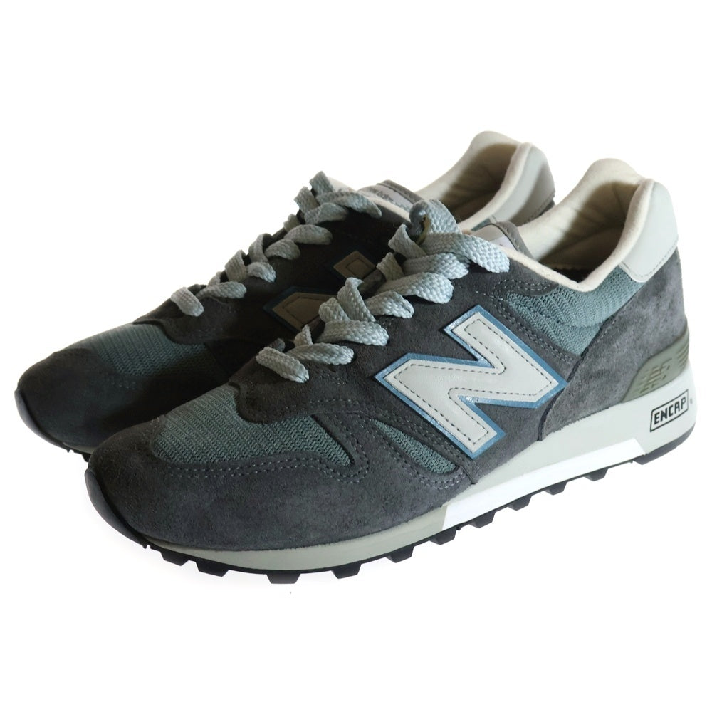 New Balance(ニューバランス) M1300CLS STEEL BLUE スティール ブルー スウェード切り替え ローカットスニーカー グレー/ブルー US8/26cmワイズ2E