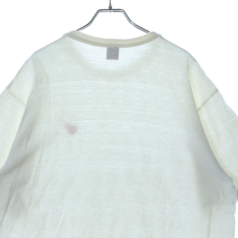 HUMAN MADE(ヒューマンメイド) HEART BUDGE T-SHIRT 胸ハートロゴワッペン刺繍Tシャツ 半袖クルーネックカットソー ホワイト