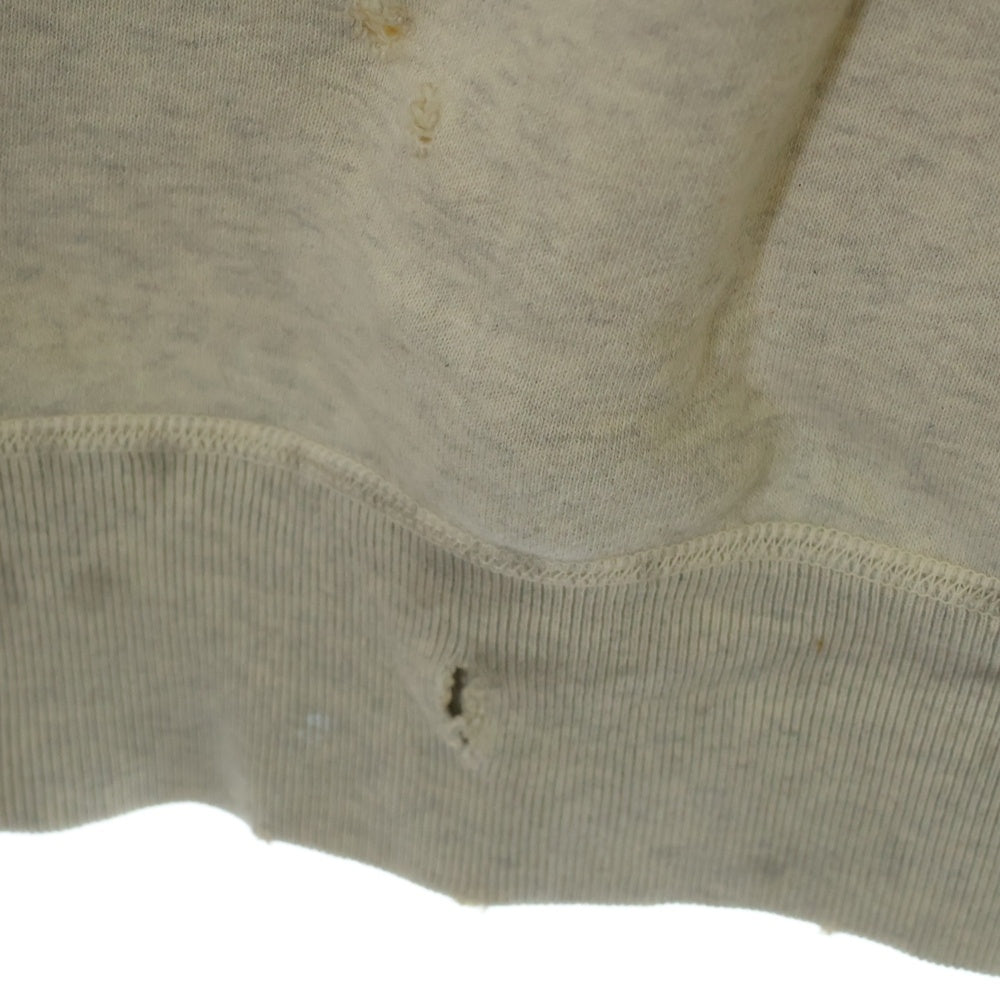 SAINT MICHAEL(セントマイケル) 21SS RAGLAN SWEAT SHIRT MICHAEL ヴィンテージ加工 ミカエル ラグランスウェットトレーナー グレー SM-S21-0000-024