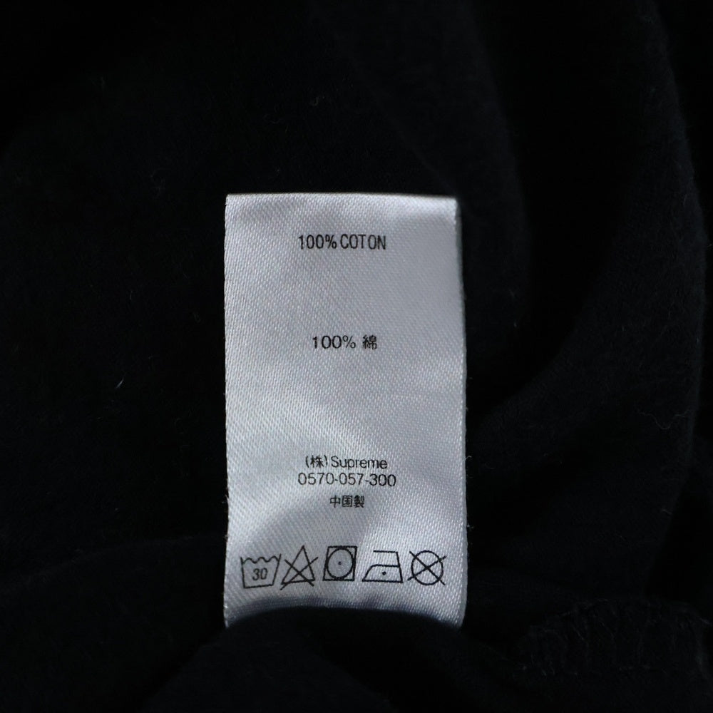 SUPREME(シュプリーム) 19SS International L/S Tee インターナショナル フロント刺繍Tシャツ 長袖クルーネックカットソー ブラック