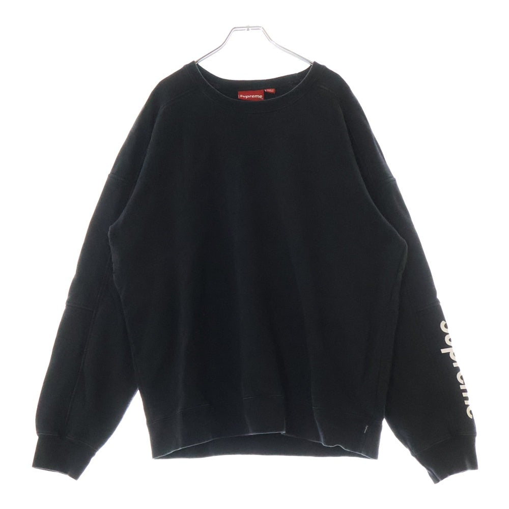 SUPREME(シュプリーム) 19SS Formula Crewneck アームロゴ フォーミュラ クルーネックスウェットトレーナー ブラック