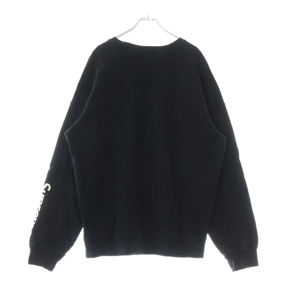 SUPREME(シュプリーム) 19SS Formula Crewneck アームロゴ フォーミュラ クルーネックスウェットトレーナー ブラック