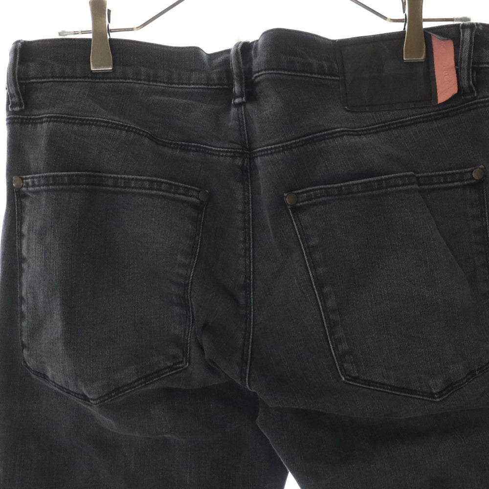ACNE STUDIOS Bla Konst(アクネストゥディオズ ブロコンスト) MAX USED BLK ジップフライ ストレッチスキニー デニムパンツ ブラック 30O176-177