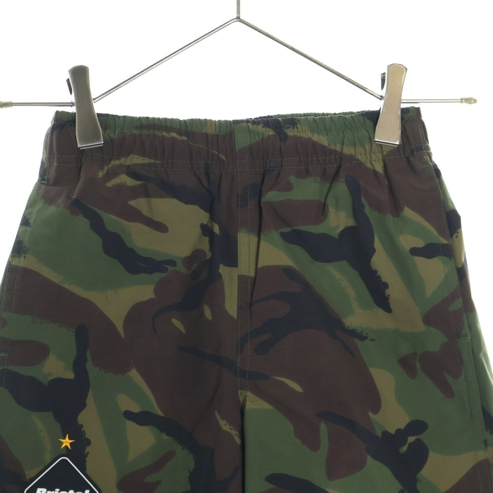 F.C.R.B./F.C.Real Bristol/FCRB(エフシーアールビー/エフシーレアルブリストル) KIDS PRACTICE SHORTS プラクティスショーツ カモフラージュ柄 ナイロンハーフパンツ グリーン キッズ FCRB-K220001