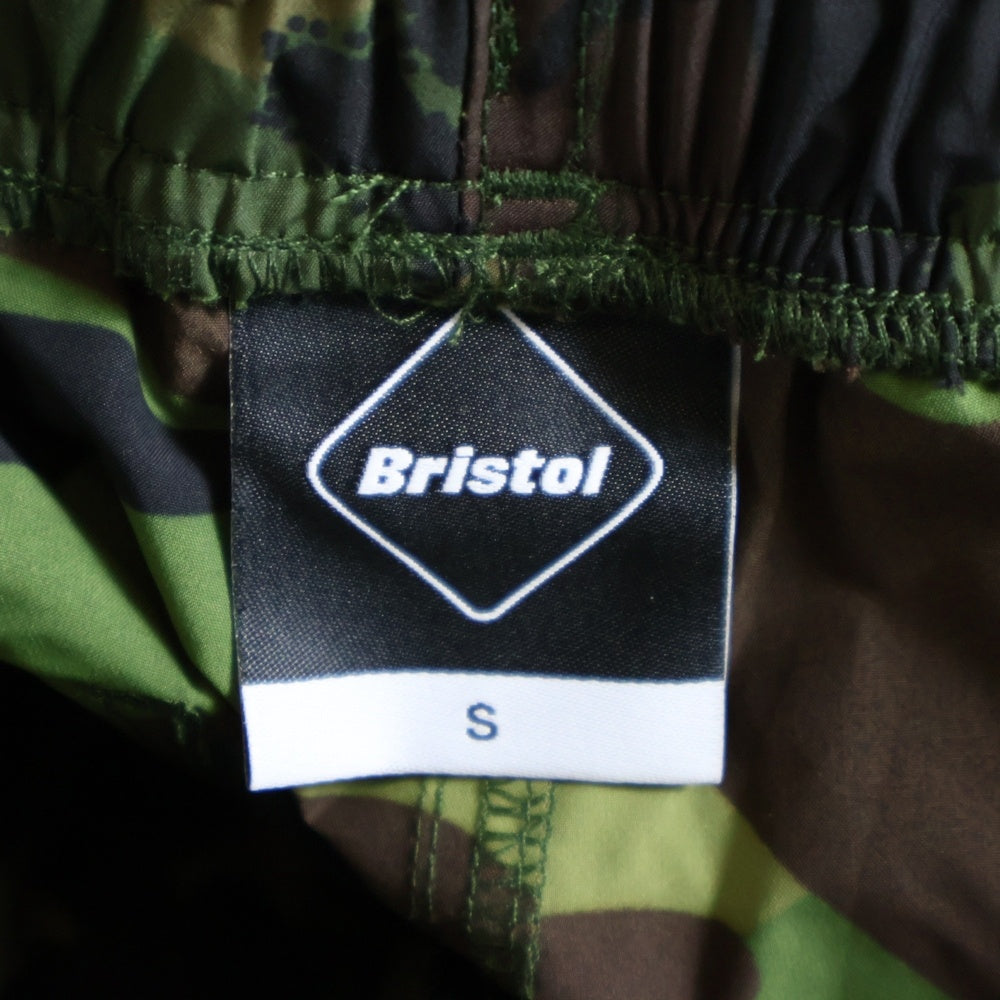 F.C.R.B./F.C.Real Bristol/FCRB(エフシーアールビー/エフシーレアルブリストル) KIDS PRACTICE SHORTS プラクティスショーツ カモフラージュ柄 ナイロンハーフパンツ グリーン キッズ FCRB-K220001