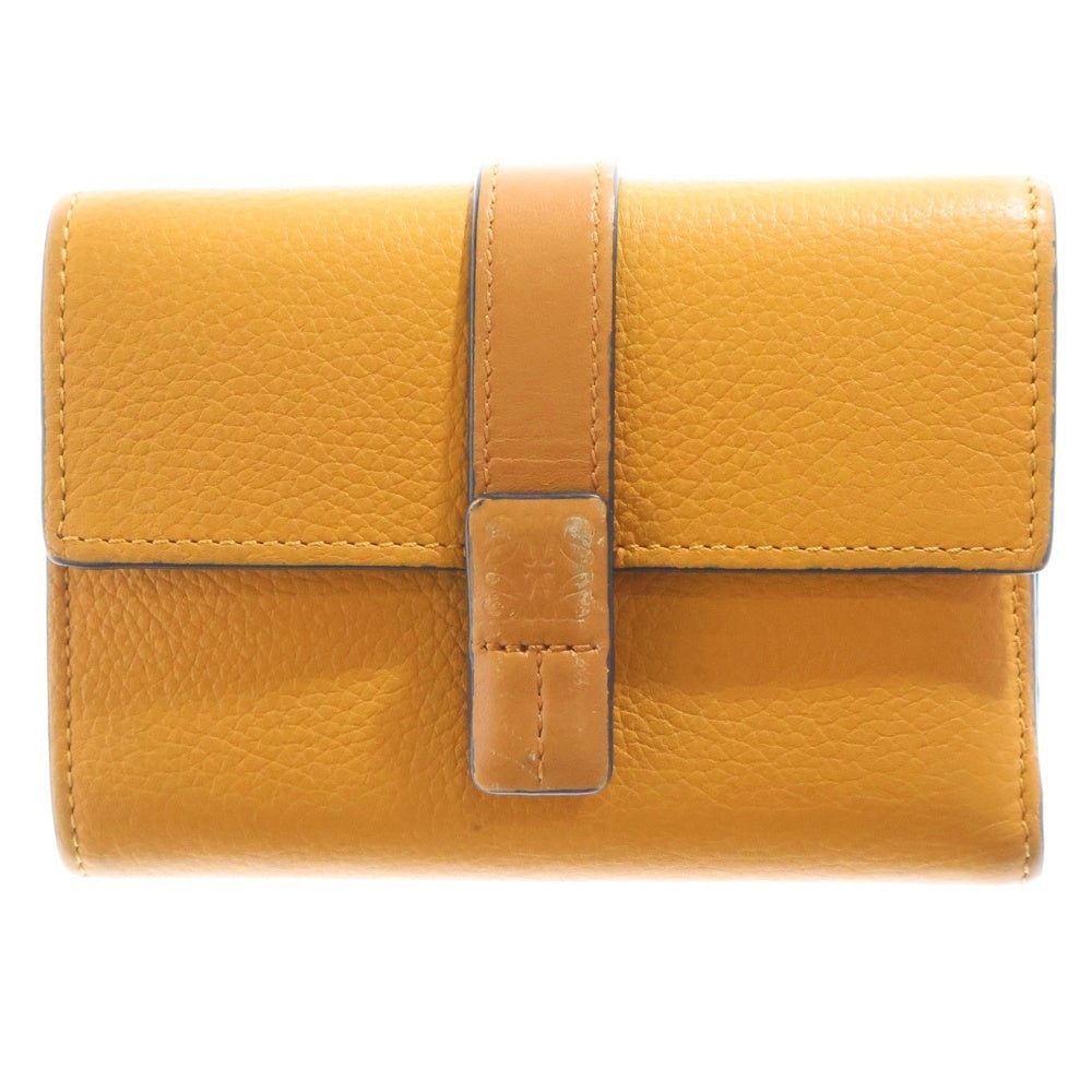 LOEWE(ロエベ) バーティカル レザーウォレット スモール 三つ折り財布 ソフトグレインカーフ ブラウン レディース 262039 C660S86X01
