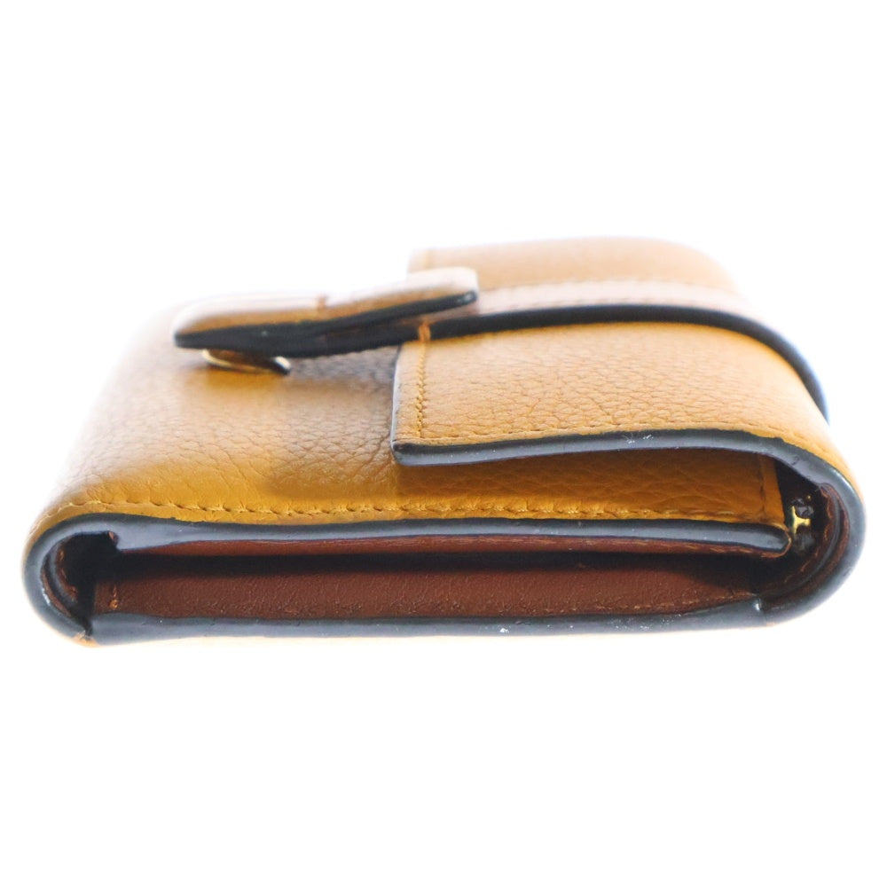 LOEWE(ロエベ) バーティカル レザーウォレット スモール 三つ折り財布 ソフトグレインカーフ ブラウン レディース 262039 C660S86X01