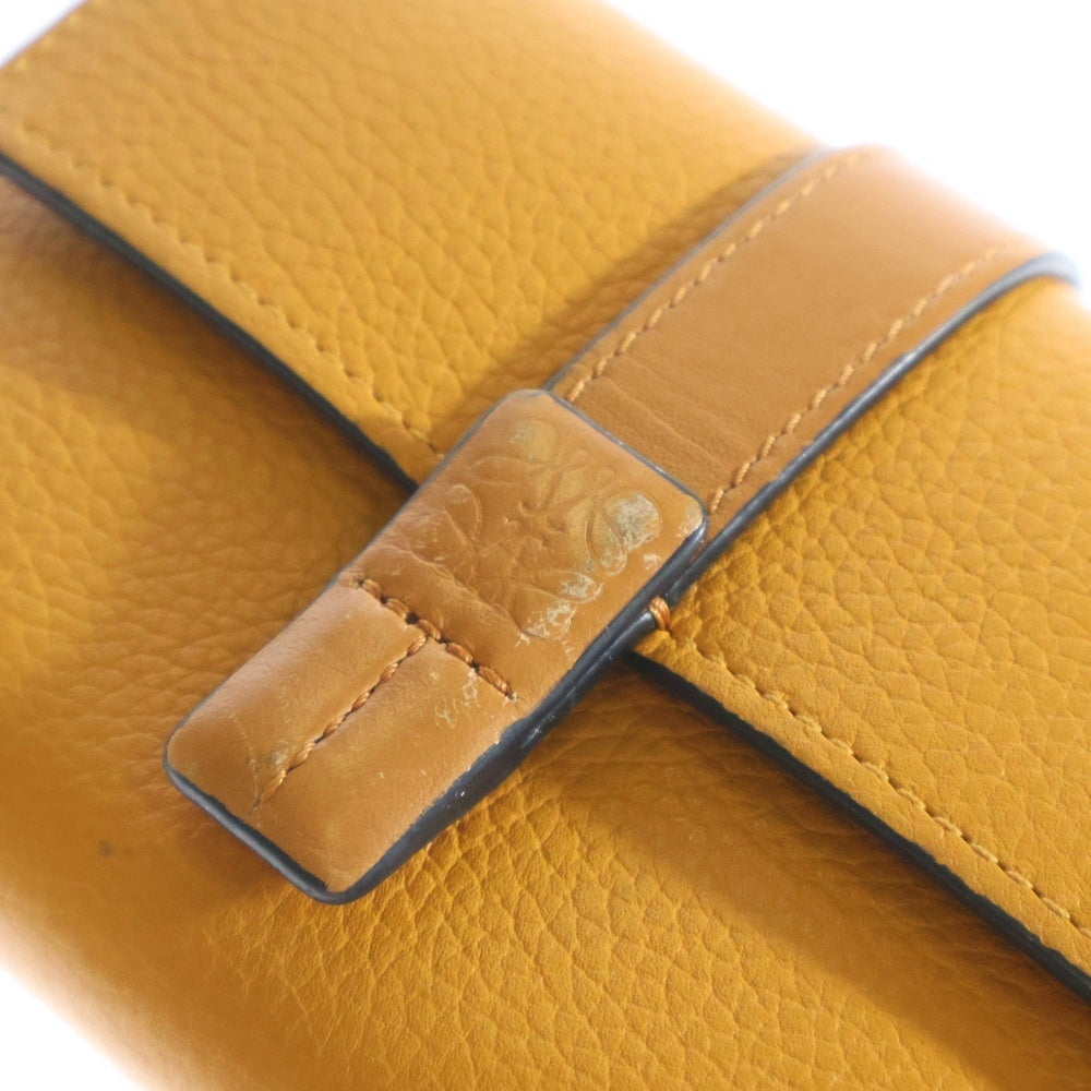 LOEWE(ロエベ) バーティカル レザーウォレット スモール 三つ折り財布 ソフトグレインカーフ ブラウン レディース 262039 C660S86X01