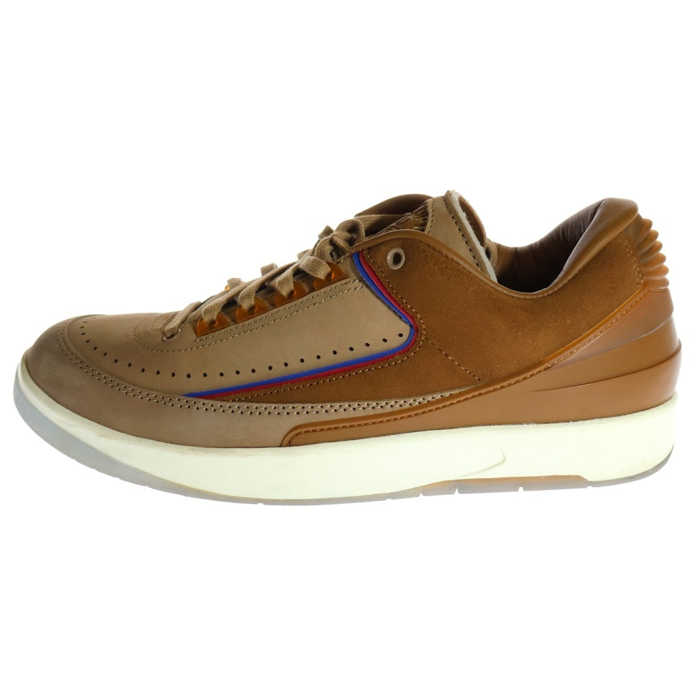 NIKE(ナイキ) ×TWO 18 AIR JORDAN 2 RETRO LOW SP TAN ツーエイティーン エアジョーダン2 レトロ タン ローカットスニーカー ブラウン US9.5/27.5cm DV7129-222
