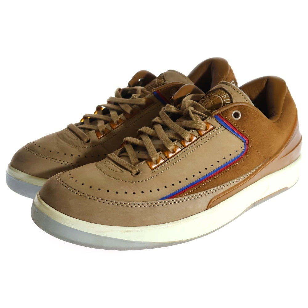 NIKE(ナイキ) ×TWO 18 AIR JORDAN 2 RETRO LOW SP TAN ツーエイティーン エアジョーダン2 レトロ タン ローカットスニーカー ブラウン US9.5/27.5cm DV7129-222