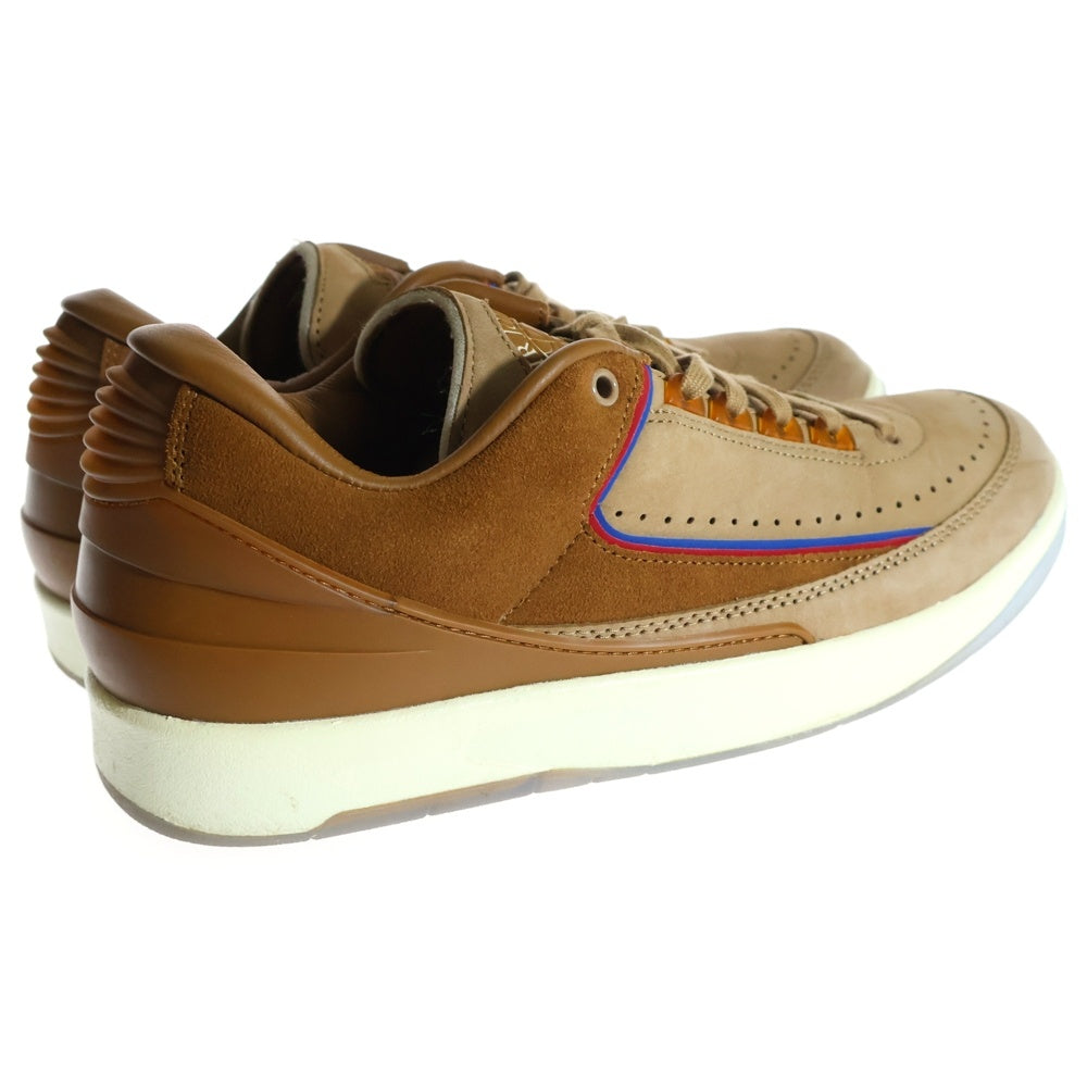 NIKE(ナイキ) ×TWO 18 AIR JORDAN 2 RETRO LOW SP TAN ツーエイティーン エアジョーダン2 レトロ タン ローカットスニーカー ブラウン US9.5/27.5cm DV7129-222