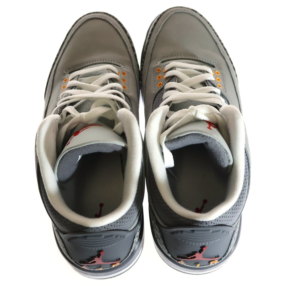 NIKE(ナイキ) AIR JORDAN 3 RETRO COOL GREY エアジョーダン3 レトロ クールグレー ハイカットスニーカー US9.5/27.5cm CT8532-012
