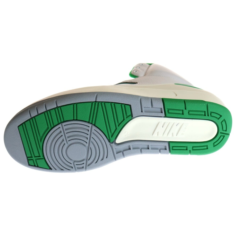 NIKE(ナイキ) AIR JORDAN 2 RETRO LUCKY GREEN エアジョーダン2 レトロ ラッキーグリーン ハイカットスニーカー ホワイト/グリーン US10/28cm DR8884-103