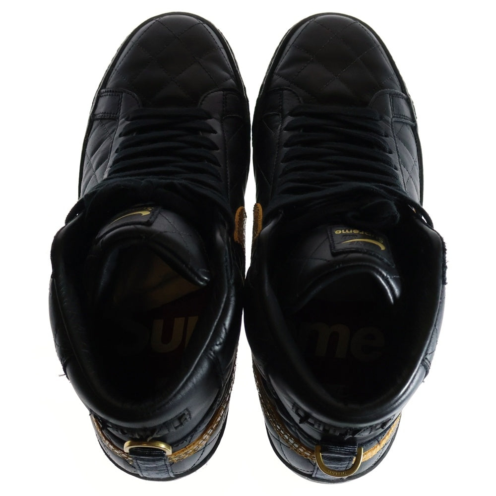 NIKE SB(ナイキエスビー) 22AW ×SUPREME ZOOM BLAZER MID シュプリーム ズーム ブレーザー ミッドカットスニーカー ブラック US9.5/27.5cm DV5078-001