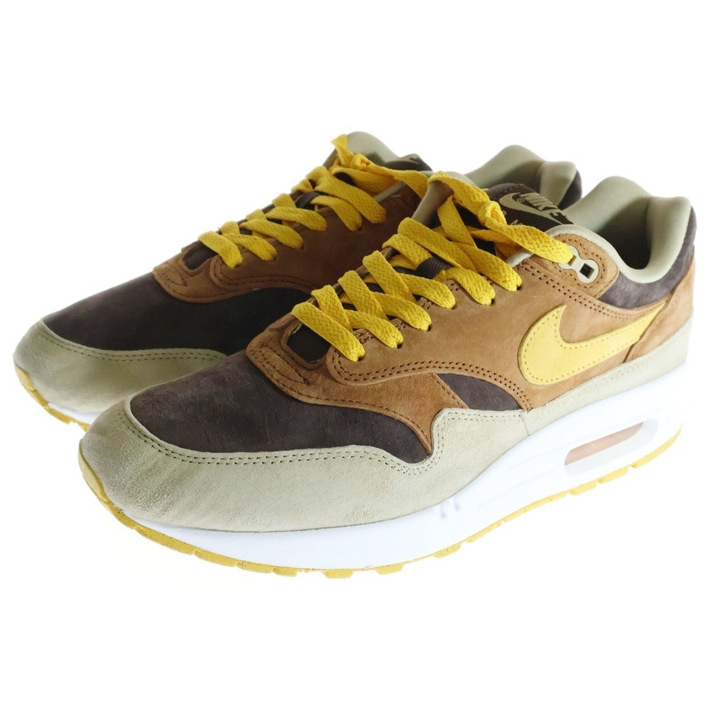NIKE(ナイキ) AIR MAX 1 DUCK PACK PECAN AND YELLOW OCHRE エアマックス1 ダックパック ピーカン アンド イエローオークル ローカットスニーカー US9.5/27.5cm DZ0482-200