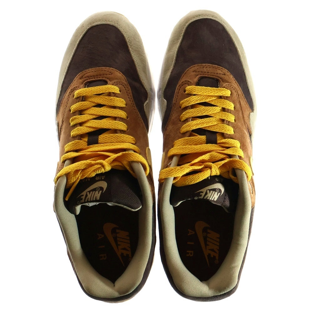 NIKE(ナイキ) AIR MAX 1 DUCK PACK PECAN AND YELLOW OCHRE エアマックス1 ダックパック ピーカン アンド イエローオークル ローカットスニーカー US9.5/27.5cm DZ0482-200