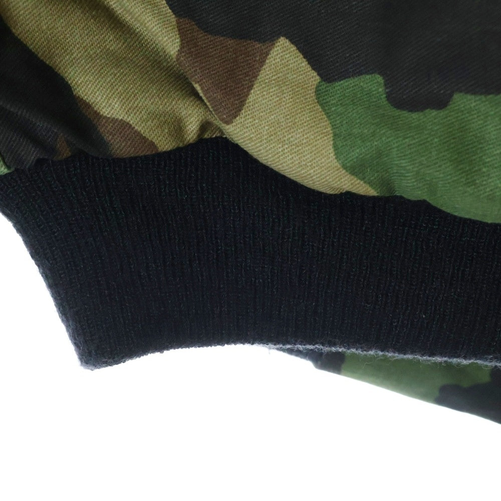 VINTAGE(ヴィンテージ) Military ミリタリー ジップアップ フライトボンバージャケット 迷彩 カモ柄 カーキ WPL13226