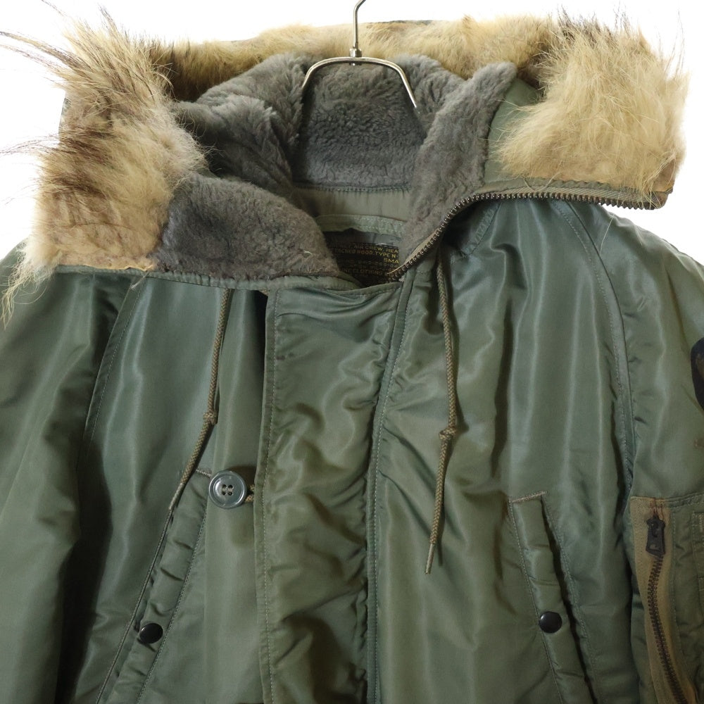 VINTAGE(ヴィンテージ) 60S US.AIRFORCE TYPE N-3B FLIGHT JACKET ファー フーデッド フライトジャケット グリーン 8415-269-0418