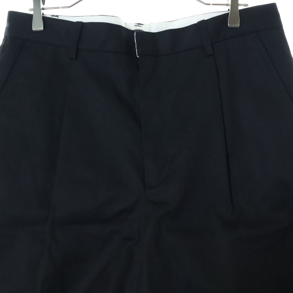 WACKO MARIA(ワコマリア) 22SS ×DICKIES PLEATED TROUSERS ディッキーズ プリーツド トラウザー ワンタック ショーツ ハーフパンツ ブラック DICKIES-WM-PT08