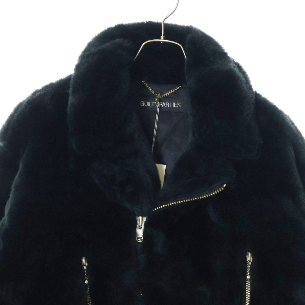WACKO MARIA(ワコマリア) 22AW FUR DOUBLE RIDERS JACKET ボールジップ ダブル ライダース ファー ジャケット ブラック 22FW-WMO-BL02
