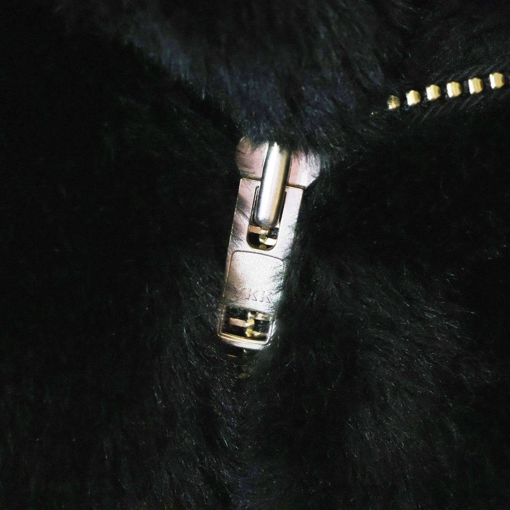 WACKO MARIA(ワコマリア) 22AW FUR DOUBLE RIDERS JACKET ボールジップ ダブル ライダース ファー ジャケット ブラック 22FW-WMO-BL02