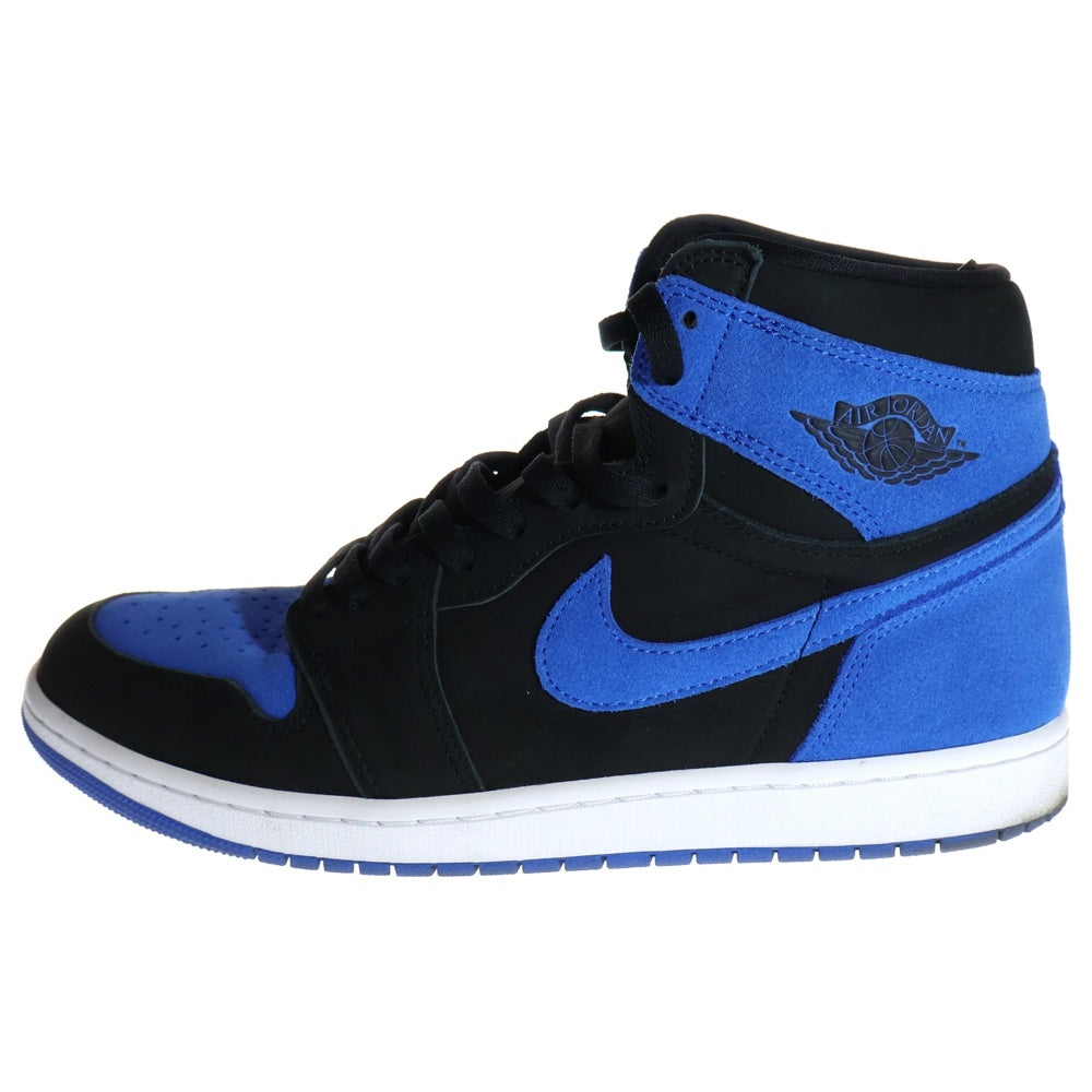 NIKE(ナイキ) AIR JORDAN 1 RETRO HIGH OG ROYAL REIMAGINED エアジョーダン1 レトロ ロイヤル リイマジンド ハイカットスニーカー ブラック/ブルー US11/29cm DZ5485-042