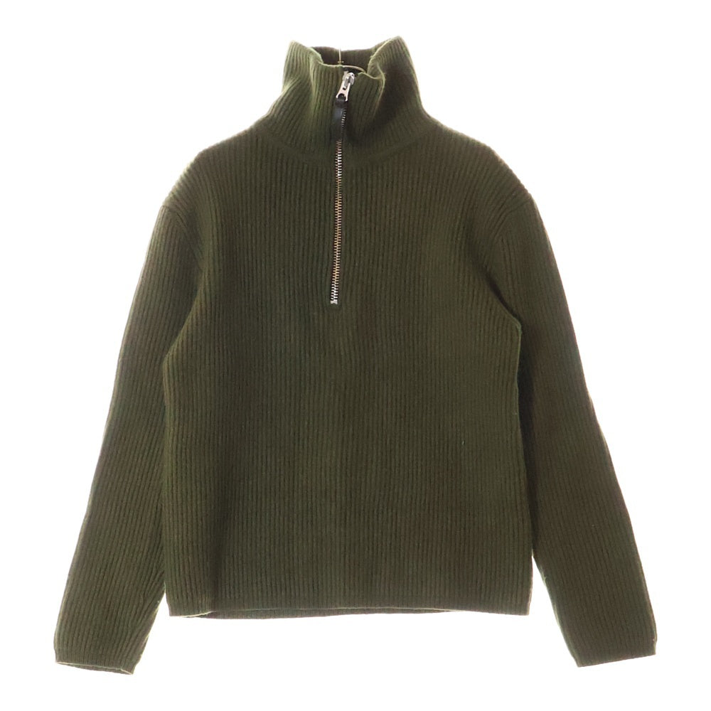 Acne Studios(アクネ ストゥディオズ) 18AW HALF ZIP DRIVER'S KNIT ハーフジップ ドライバーズニット セーター グリーン FN-MN-KNIT000005 PAW18