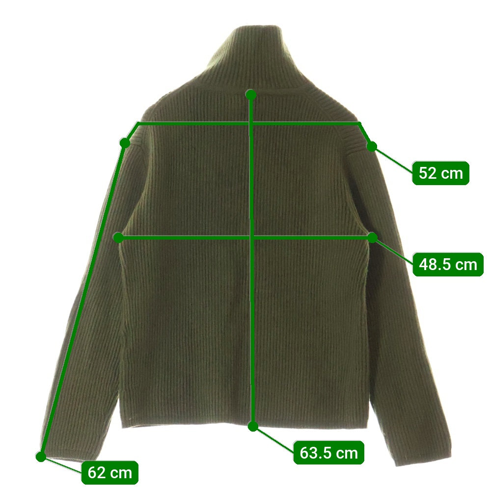 Acne Studios(アクネ ストゥディオズ) 18AW HALF ZIP DRIVER'S KNIT ハーフジップ ドライバーズニット セーター グリーン FN-MN-KNIT000005 PAW18