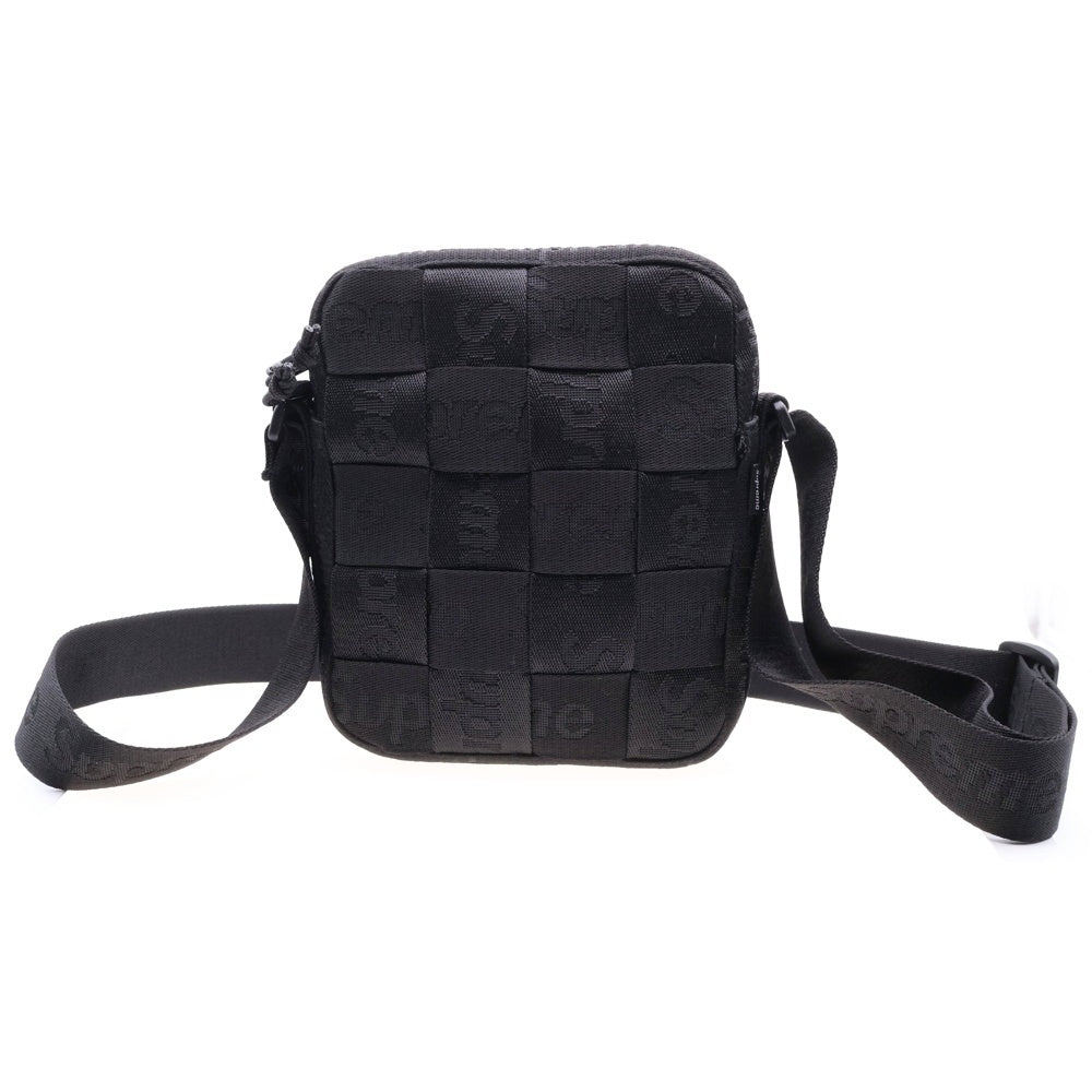 SUPREME(シュプリーム) 24SS Woven Shoulder Bag ウーブン ショルダーバッグ クロスボディ ブラック