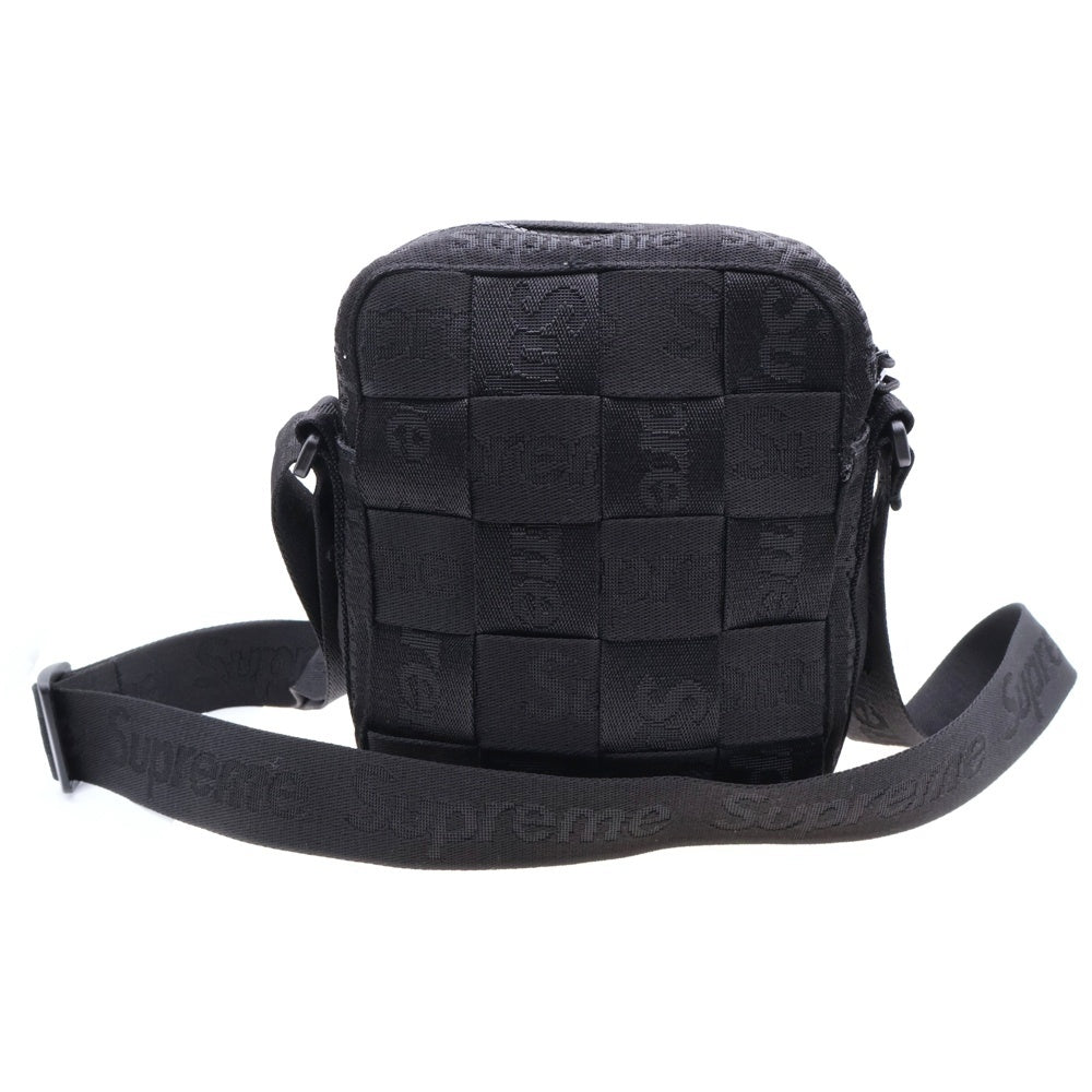 SUPREME(シュプリーム) 24SS Woven Shoulder Bag ウーブン ショルダーバッグ クロスボディ ブラック