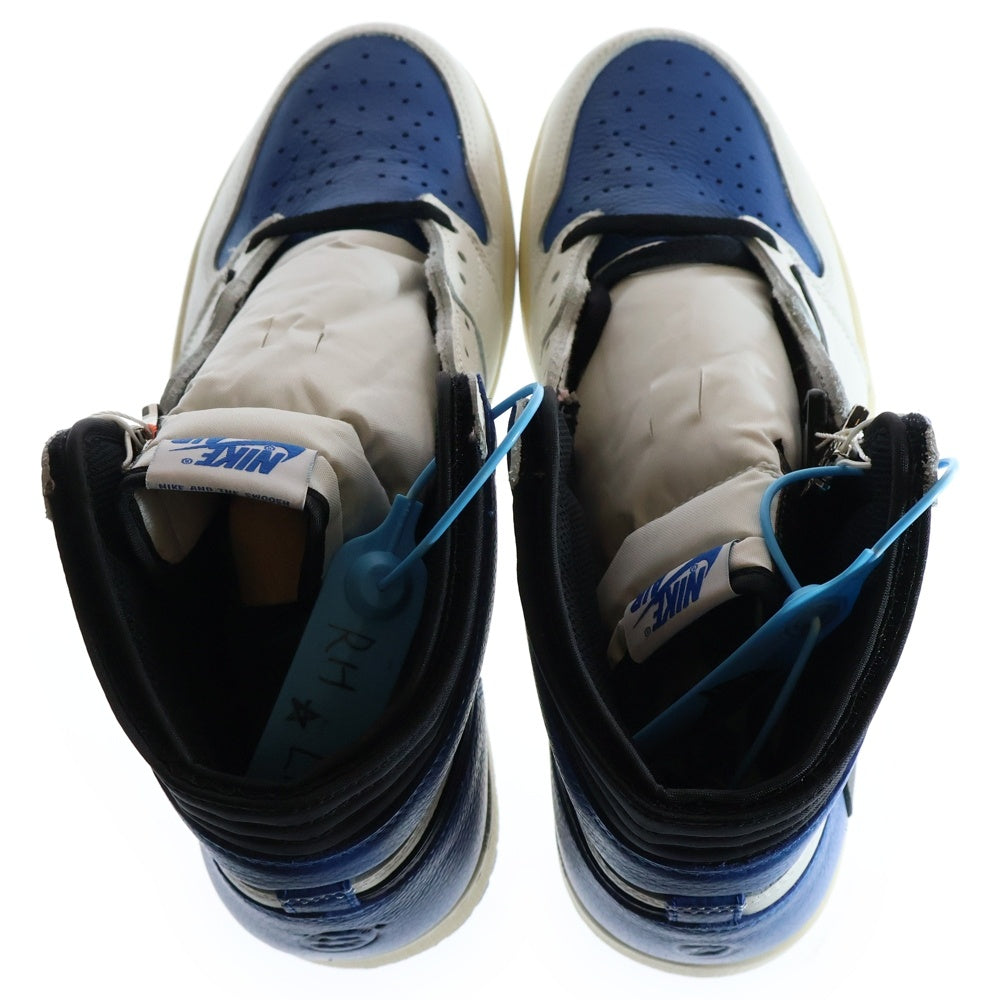 NIKE(ナイキ) ×TRAVIS SCOTT FRAGMENT AIR JORDAN 1 RETRO HIGH OG SP トラヴィススコット フラグメント エアジョーダン1 ハイカットスニーカー DH3227-105 US10.5/28.5cm