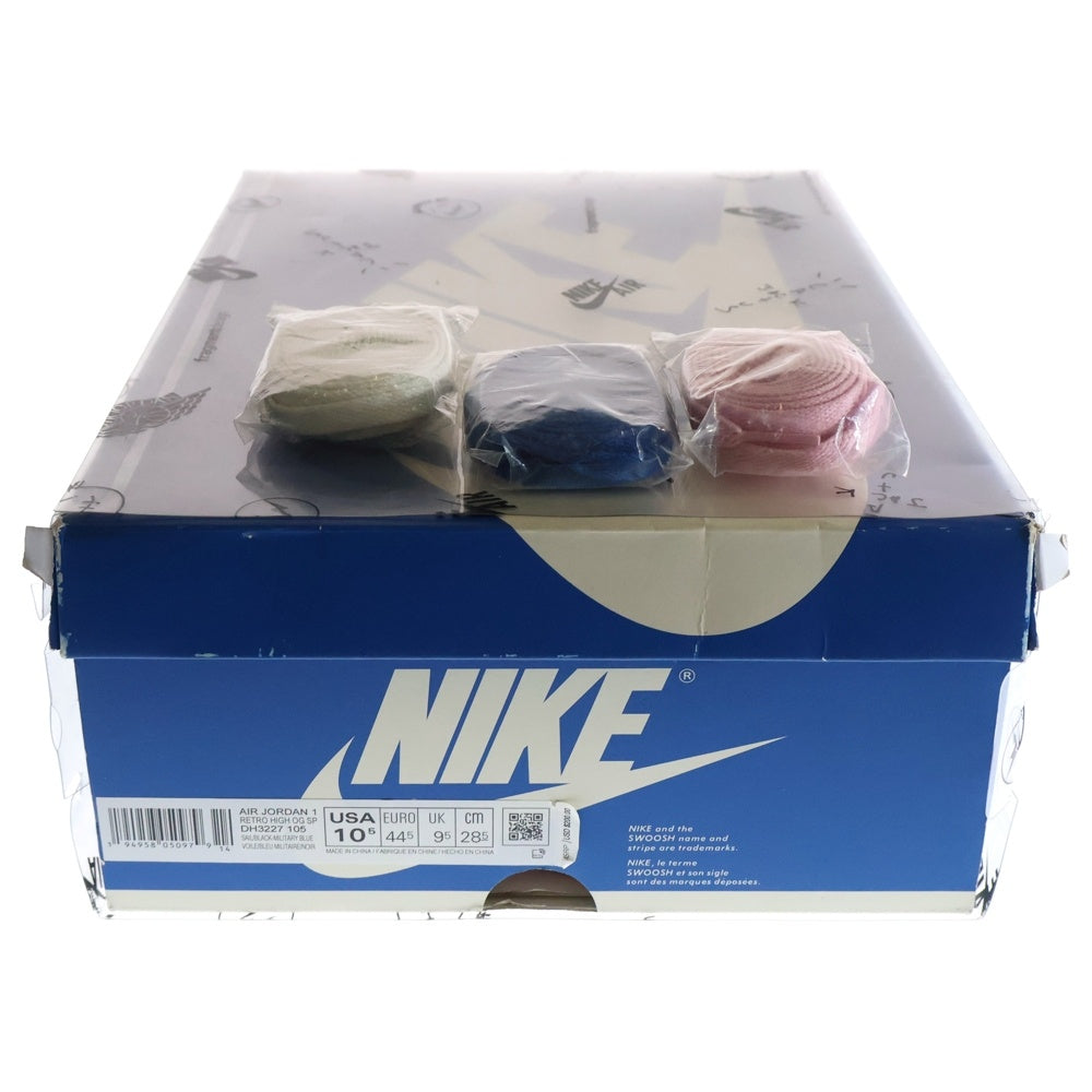 NIKE(ナイキ) ×TRAVIS SCOTT FRAGMENT AIR JORDAN 1 RETRO HIGH OG SP トラヴィススコット フラグメント エアジョーダン1 ハイカットスニーカー DH3227-105 US10.5/28.5cm
