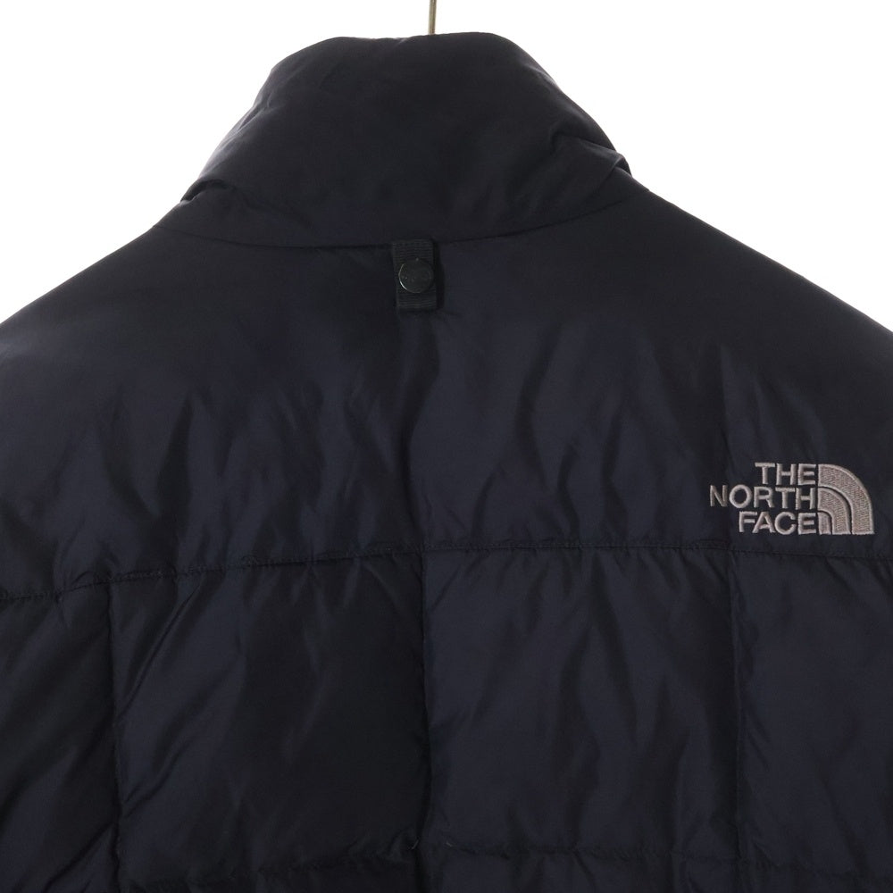 THE NORTH FACE(ザノースフェイス) ワンポイント 刺繍 ジップアップ ライナー ダウンジャケット ブラック NFG10A61B