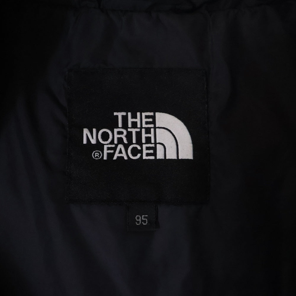 THE NORTH FACE(ザノースフェイス) ワンポイント 刺繍 ジップアップ ライナー ダウンジャケット ブラック NFG10A61B