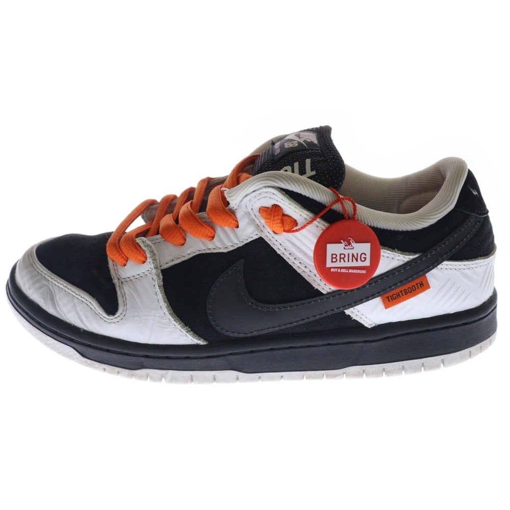 NIKE(ナイキ) ×TIGHTBOOTH SB DUNK LOW PRO QS タイトブース エスビーダンク ローカットスニーカー ホワイト/ブラック US8/26cm FD2629-100