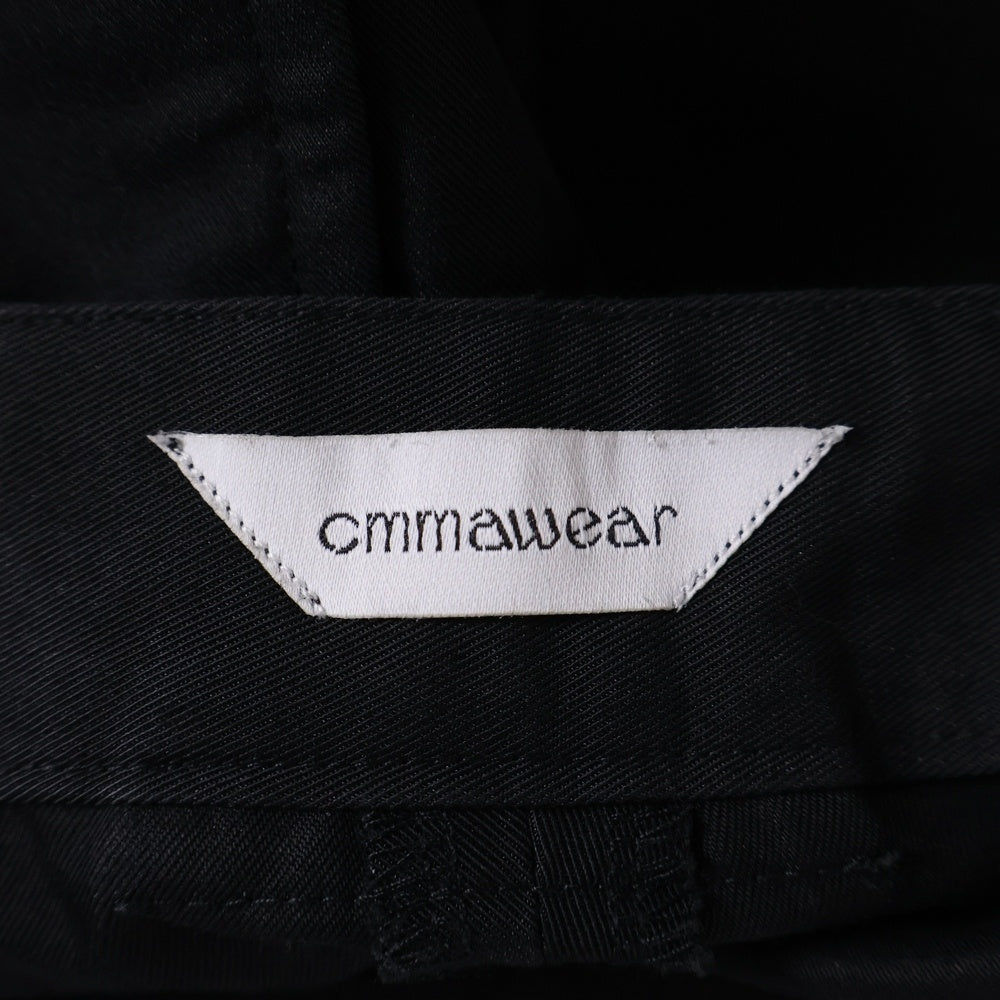 cmmawear(コマウェア) GAIA CARGO TROUSERS ガイア コットン ワイド カーゴパンツ トラウザー ブラック
