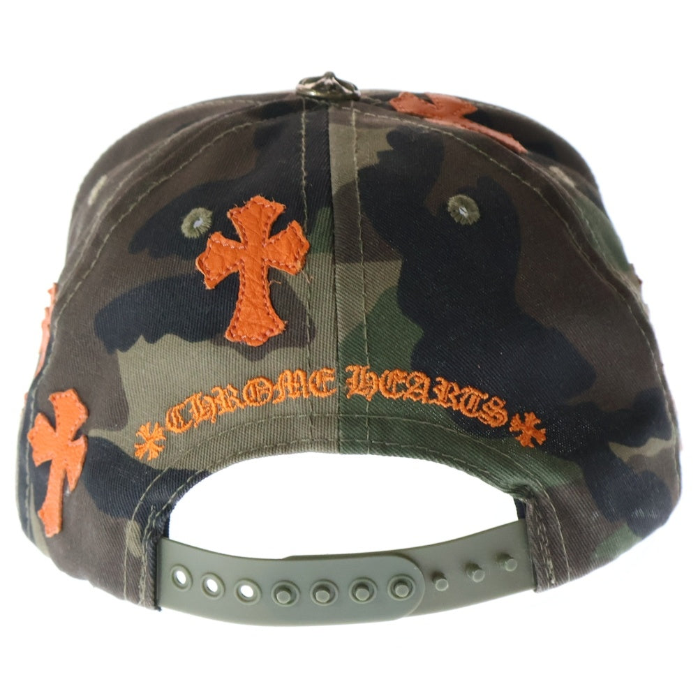 CHROME HEARTS(クロムハーツ) 5 PANEL CAP BSBL CAMO CH HAT 5 パネル CH刺繍クロスパッチ カモ柄 ベースボールキャップ 帽子 マルチカラー