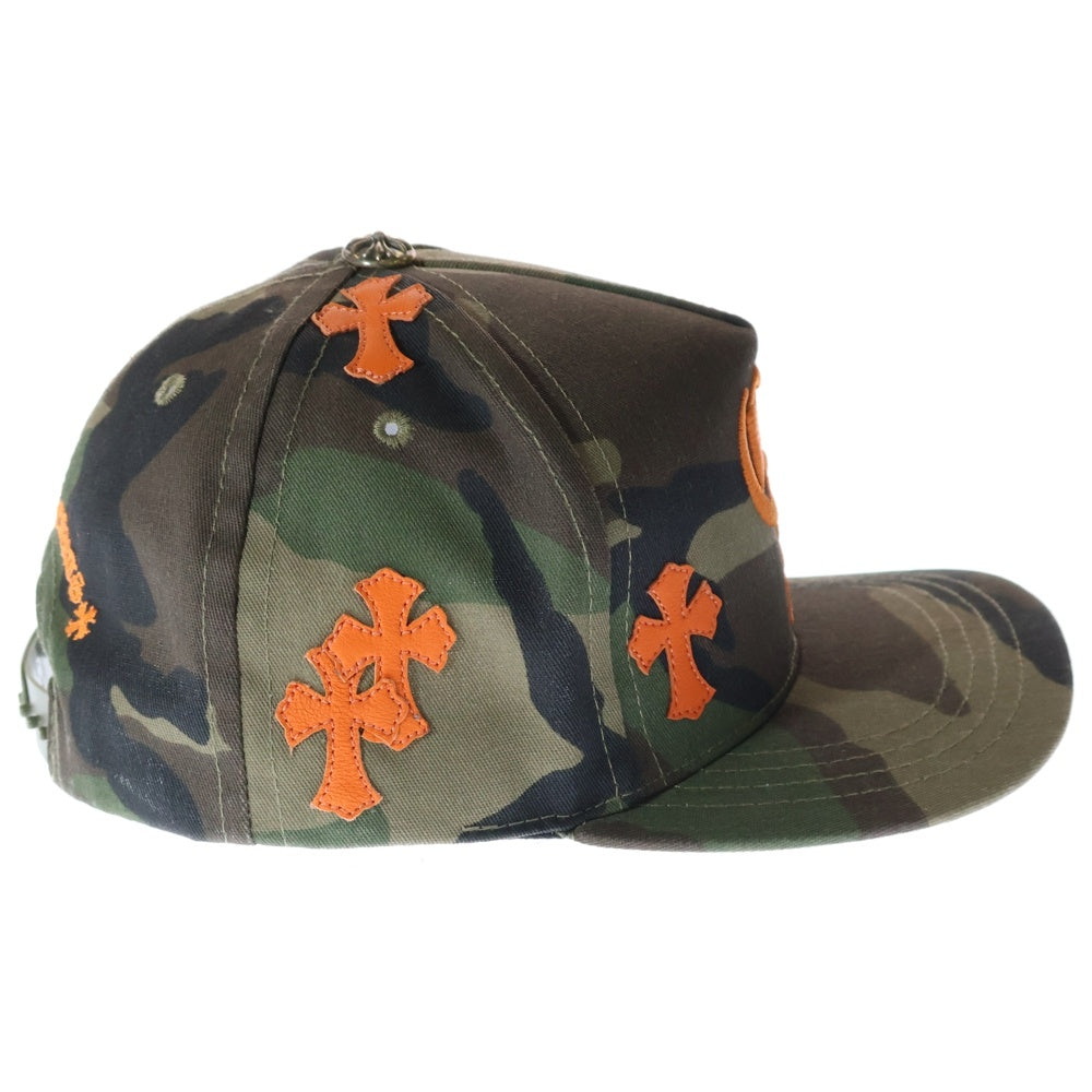 CHROME HEARTS(クロムハーツ) 5 PANEL CAP BSBL CAMO CH HAT 5 パネル CH刺繍クロスパッチ カモ柄 ベースボールキャップ 帽子 マルチカラー