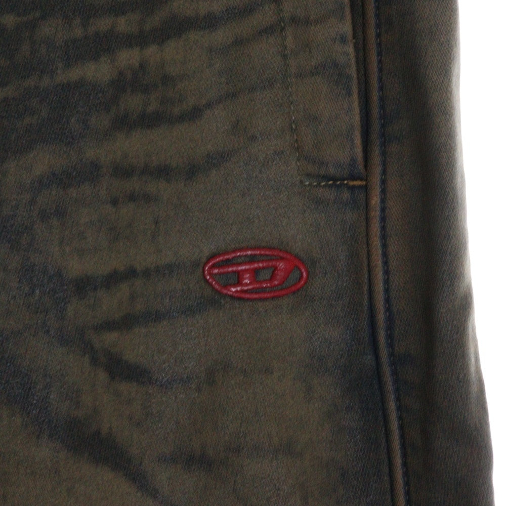 DIESEL(ディーゼル) D-MARTIANS-S マーシャン ドローストリング ストーンウォッシュ加工 スウェットパンツ ブラウン A13142