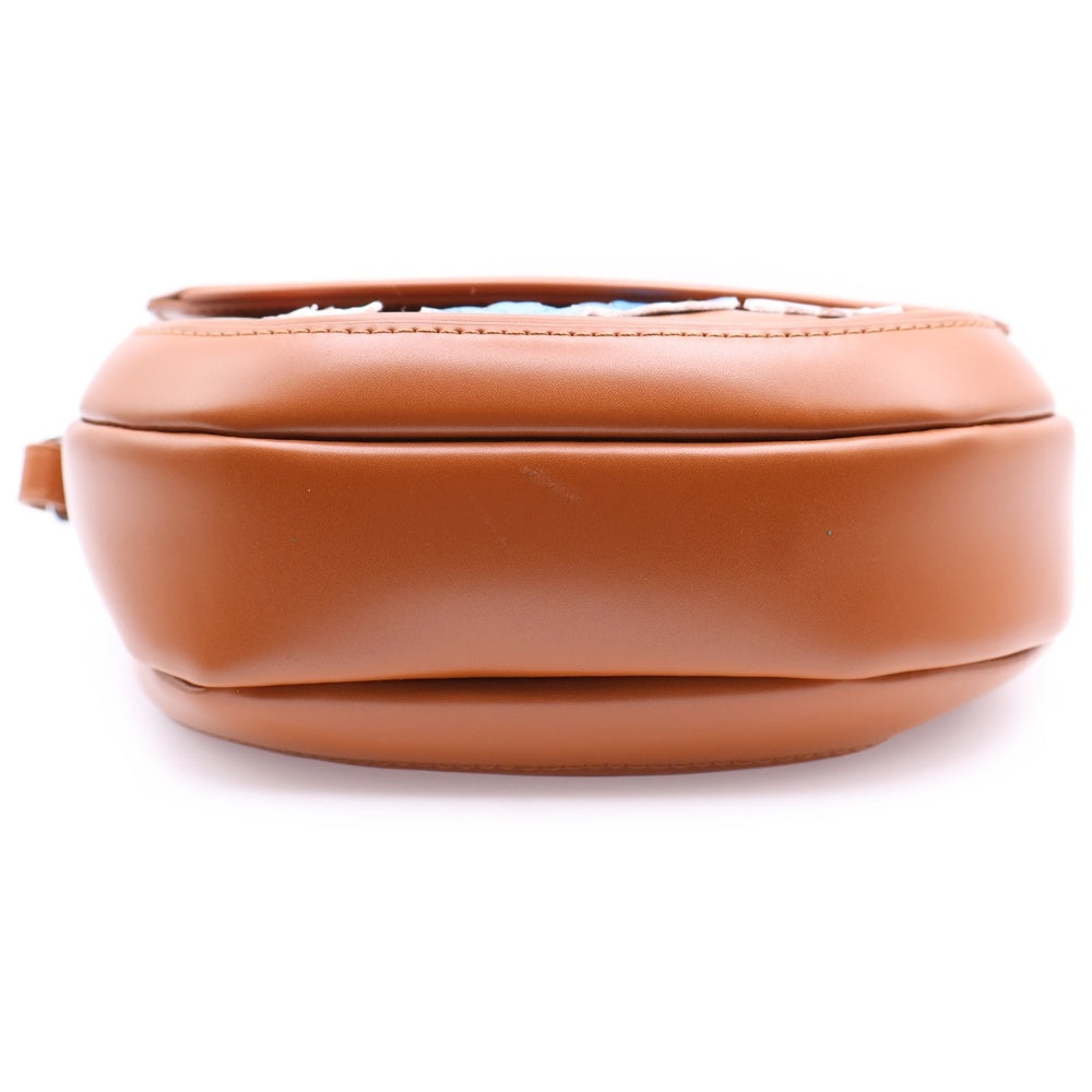 MARNI(マルニ) SMILE BAG WITH FLOWERS スマイルショルダーバッグ フローラル柄 ブラウン キッズ M01476